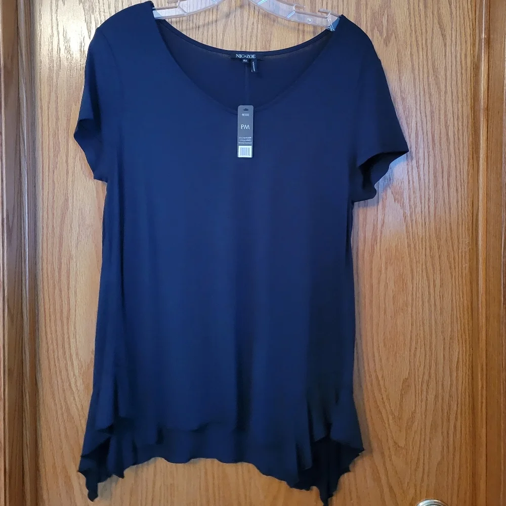 Nic & Zoe Boardwalk Ruffle Hem Top - Picture 11 of 12